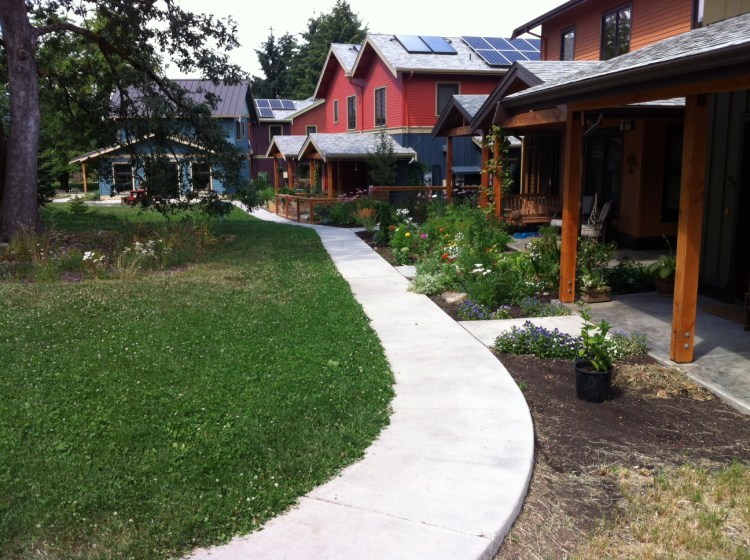 CG front yards and shady courtyard